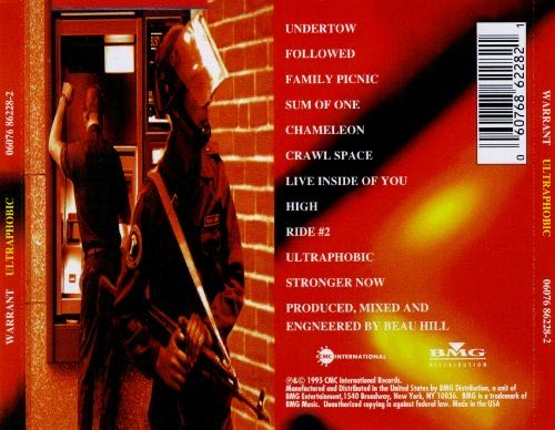 Ultraphobic - Warrant (CD) music collectible [Barcode 5016583118327] - Main Image 2