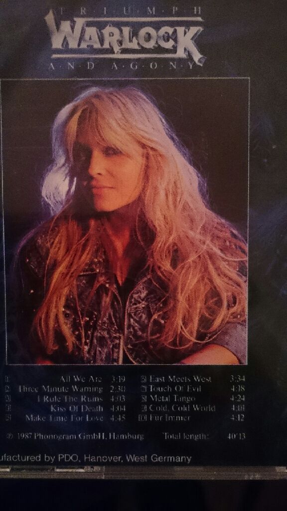 Triumph And Agony - Warlock (CD - 39.56) music collectible [Barcode 042283280427] - Main Image 2