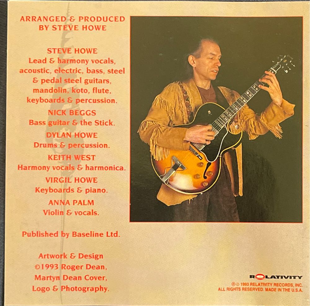 Grand Scheme Of Things, The - Howe, Steve (CD - 59) music collectible [Barcode 088561116323] - Main Image 3