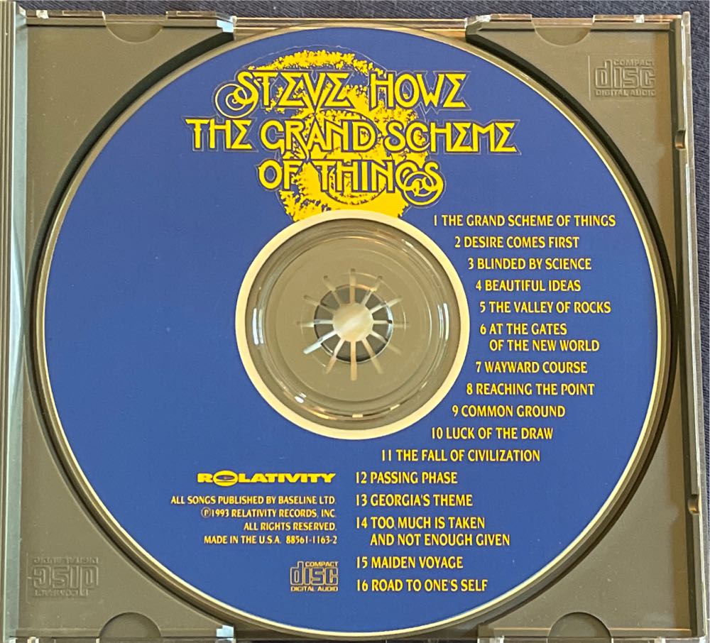 Grand Scheme Of Things, The - Howe, Steve (CD - 59) music collectible [Barcode 088561116323] - Main Image 4