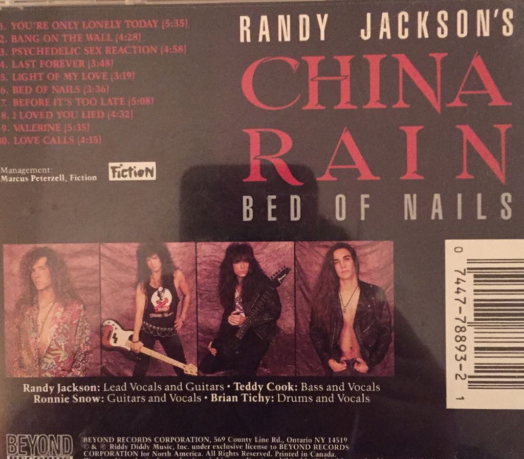 Bed Of Nails - Jackson, Randy (CD) music collectible [Barcode 074477889321] - Main Image 2