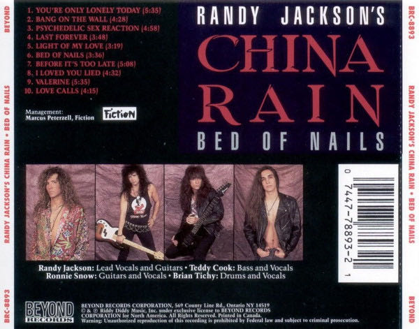 Bed Of Nails - Jackson, Randy (CD) music collectible [Barcode 074477889321] - Main Image 4