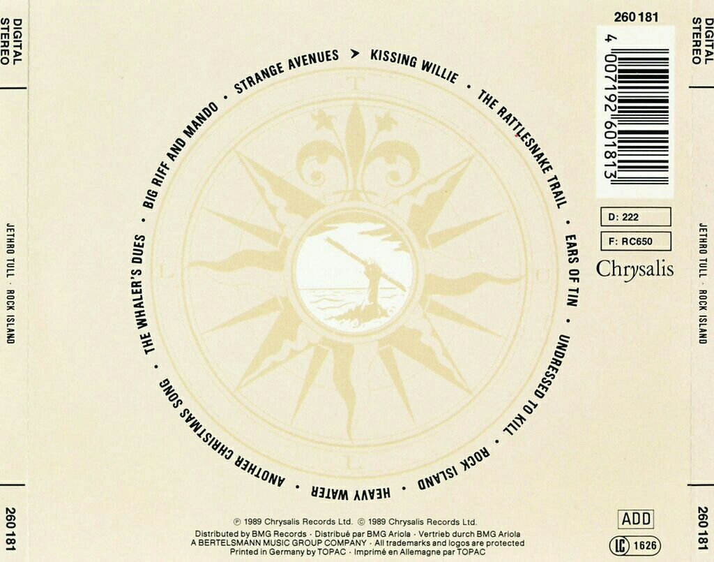 Rock Island - Jethro Tull (CD) music collectible [Barcode 5013136170825] - Main Image 2