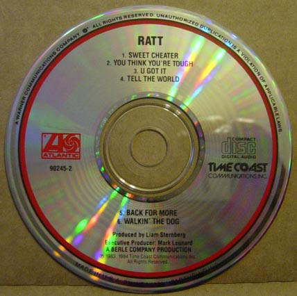 Ratt - Ratt (CD) music collectible [Barcode 075679024527] - Main Image 3