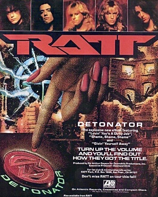 Detonator - Ratt (12”) music collectible [Barcode 075678212710] - Main Image 4