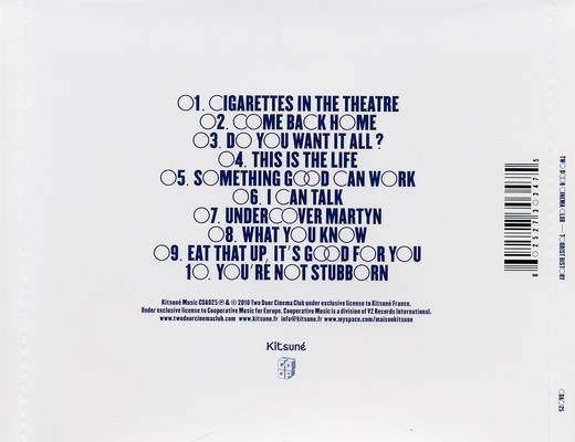 Tourist History - Two Door Cinema Club (CD) music collectible [Barcode 4897028490731] - Main Image 2