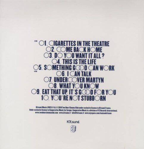 Tourist History - Two Door Cinema Club (CD) music collectible [Barcode 602527303475] - Main Image 2