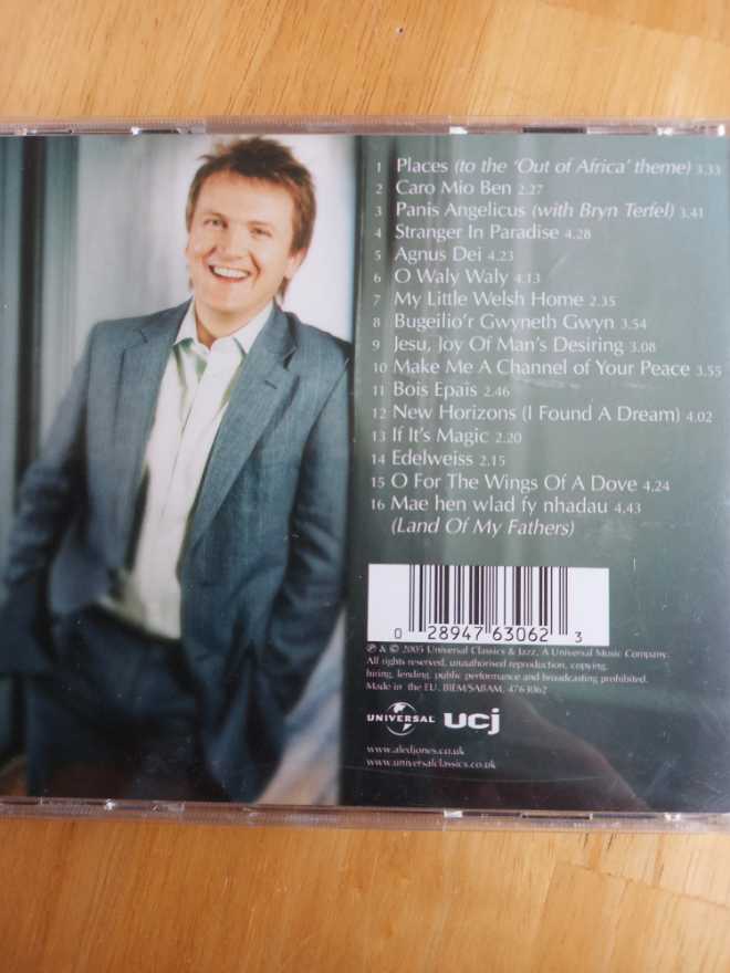 Aled Jones New Horizons - Jones, Aled (CD) music collectible [Barcode 028947630623] - Main Image 2