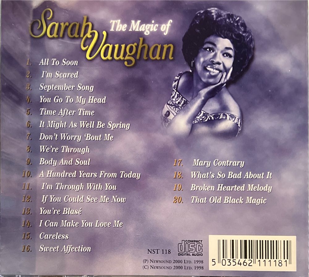 The Magic of... - Sarah Vaughan (CD) music collectible [Barcode 5035462111181] - Main Image 2