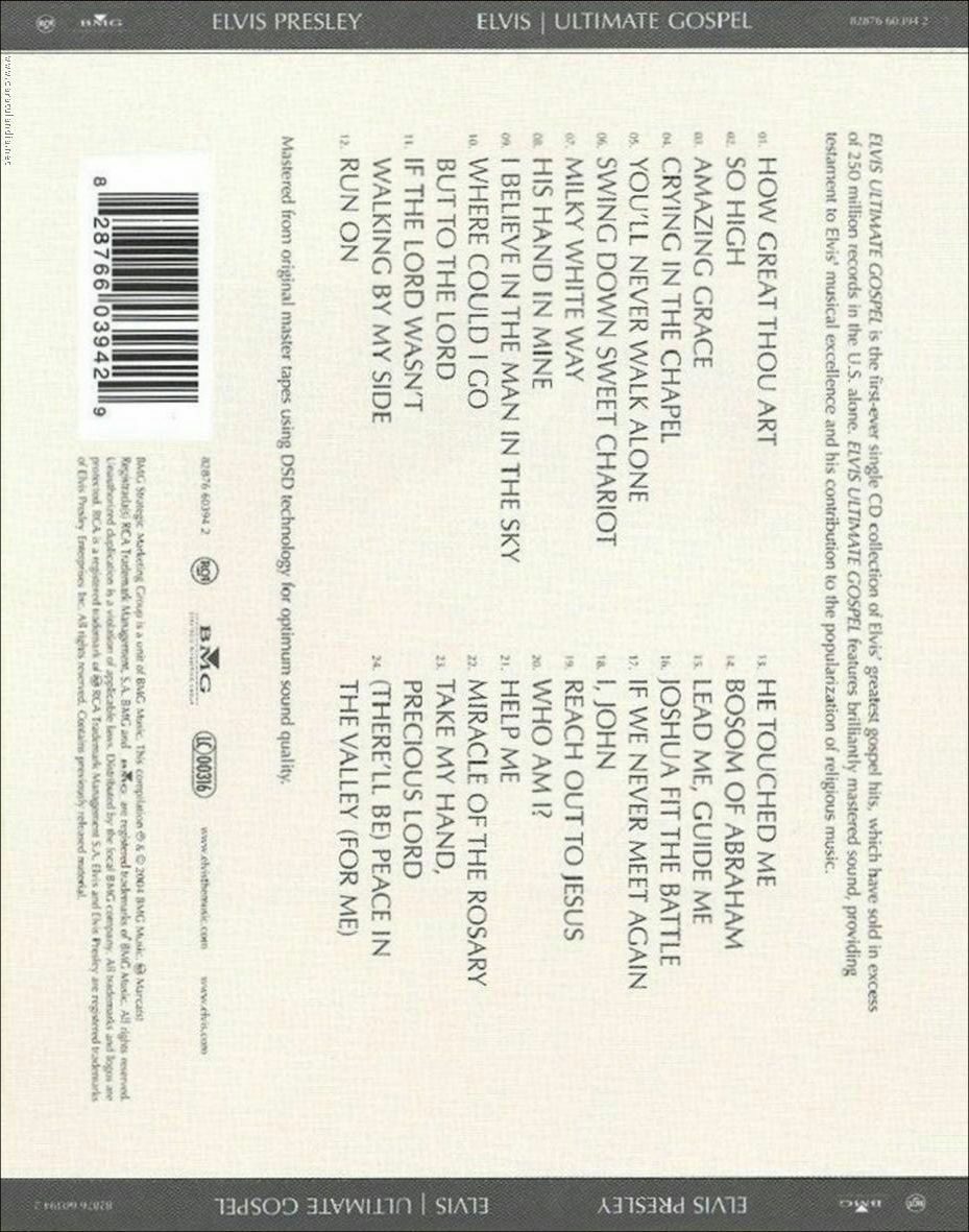 Ultimate Gospel - Elvis Presley (CD) music collectible [Barcode 828766039429] - Main Image 2