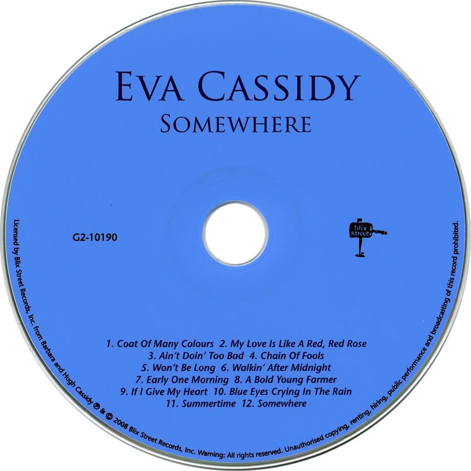 Somewhere - Eva Cassidy (CD - 43) music collectible [Barcode 739341009020] - Main Image 2