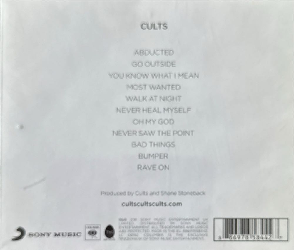 Cults - Cults (CD - 33) music collectible [Barcode 886978584427] - Main Image 2