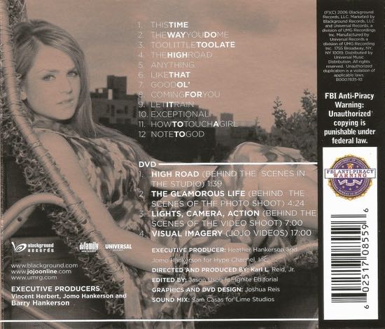 The High Road - JoJo (CD) music collectible [Barcode 602517137691] - Main Image 2