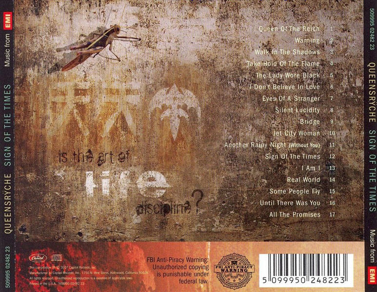 Sign of the Times: The Best of Queensrÿche - Queensryche (CD) music collectible [Barcode 5099923492325] - Main Image 3