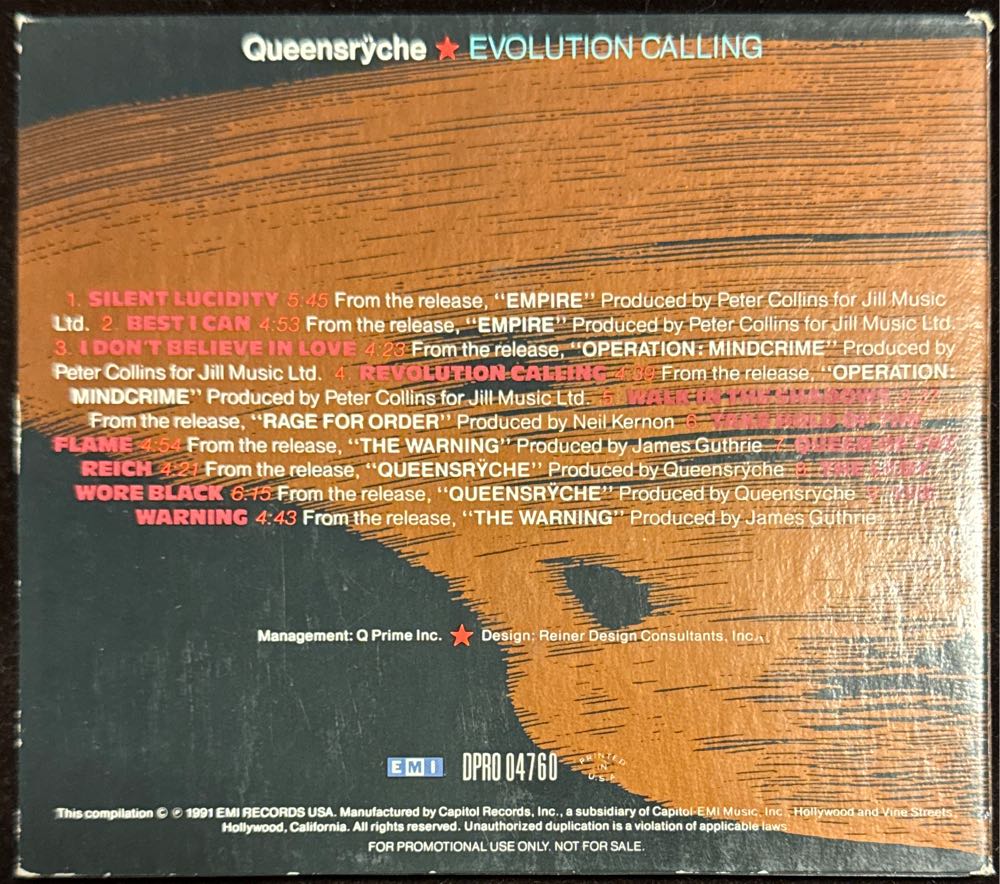 Revolution Calling - Queensryche (CD) music collectible - Main Image 2