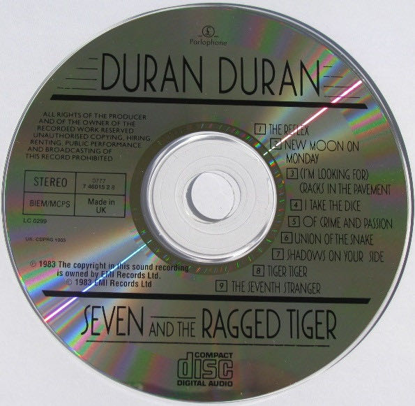 Seven and the Ragged Tiger - Duran Duran (CD - 3736) music collectible [Barcode 077774601528] - Main Image 3