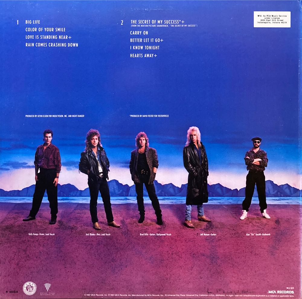 Big Life - Night Ranger (12” - 42) music collectible [Barcode 008948000052] - Main Image 2