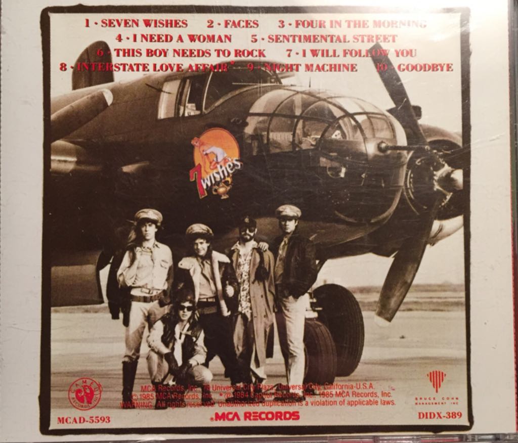 Night Ranger-7 Wishes - Night Ranger (12”) music collectible [Barcode 076732559321] - Main Image 2