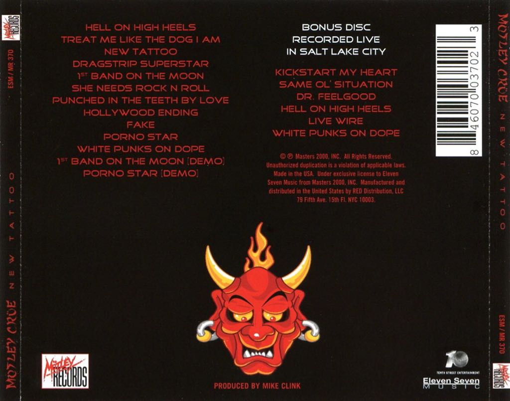 New Tattoo - Motley Crue (CD) music collectible [Barcode 639857812827] - Main Image 2