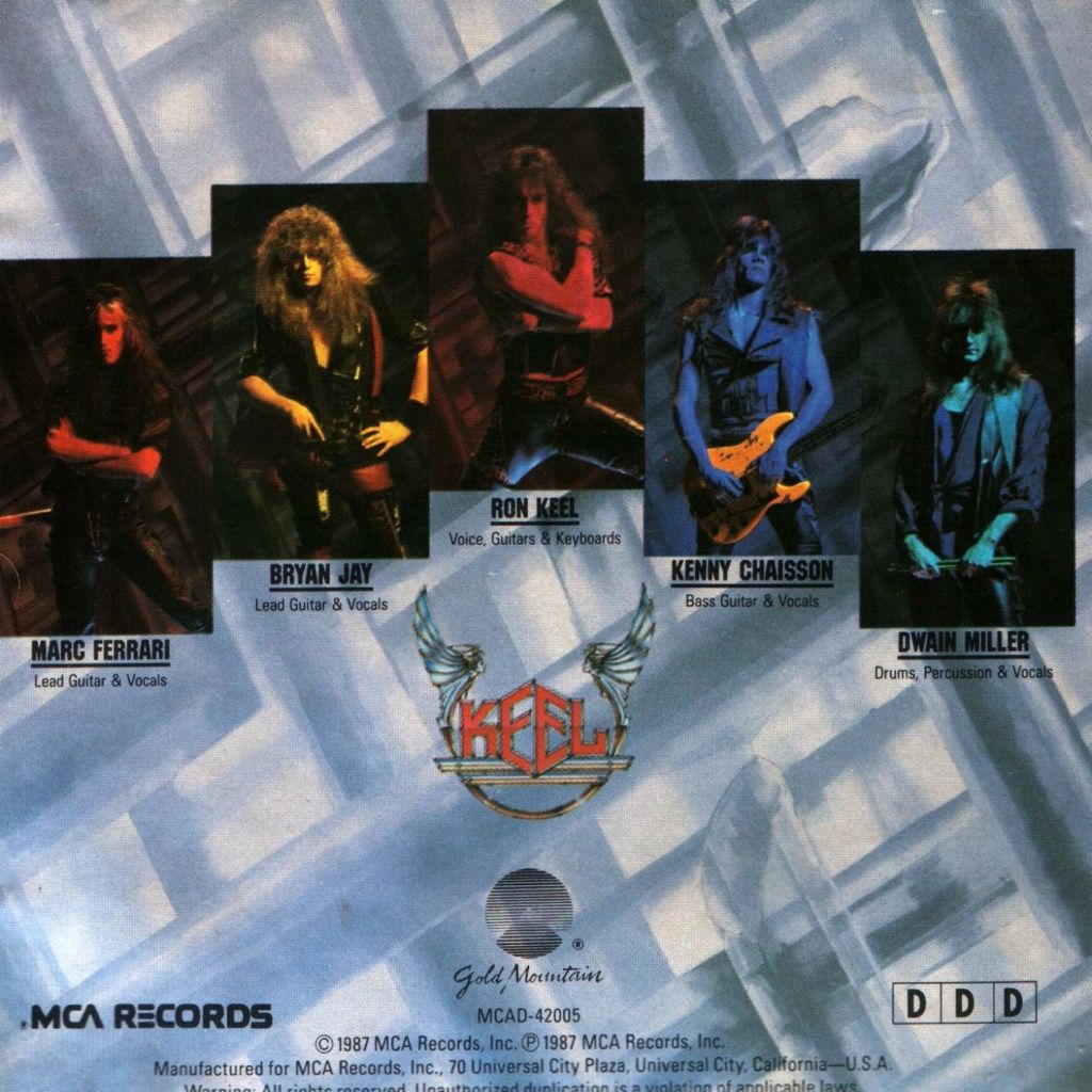 Keel - Keel (CD - 3800) music collectible [Barcode 076742200527] - Main Image 2