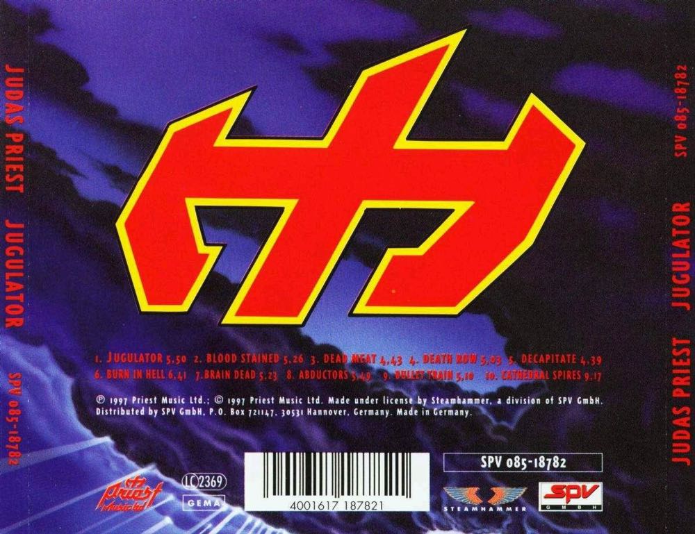 Jugulator - Judas Priest (Cassette) music collectible [Barcode 060768622449] - Main Image 2