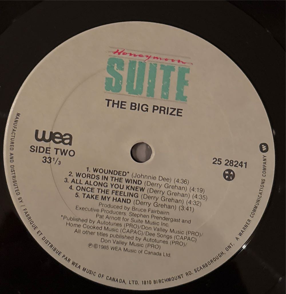 The Big Prize - Honeymoon Suite (12”) music collectible - Main Image 4