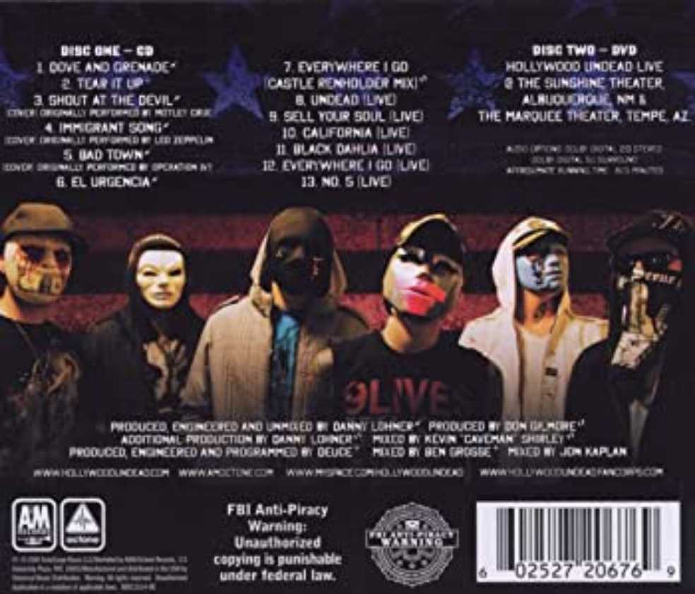Desperate Measures - Hollywood Undead (CD/DVD) music collectible [Barcode 602527206769] - Main Image 2