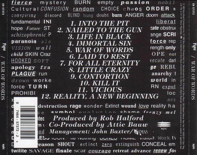 War Of Words - Fight (CD - 59) music collectible [Barcode 074645737225] - Main Image 2