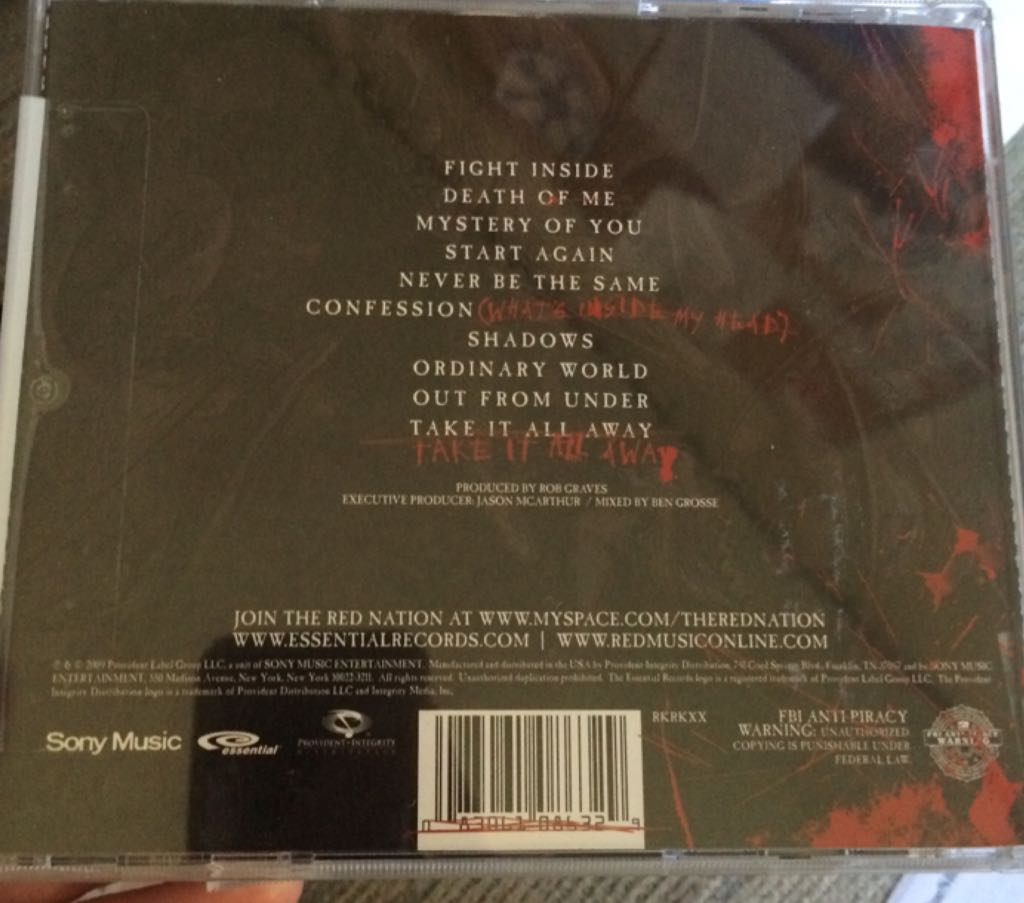 2009:  Innocence and Instinct - Red (CD - 41) music collectible [Barcode 083061086329] - Main Image 2