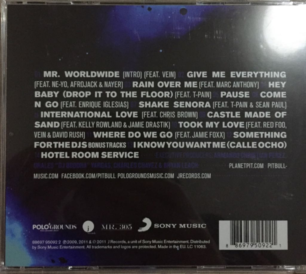 Planet Pit - Pitbull (CD) music collectible [Barcode 886979509221] - Main Image 2