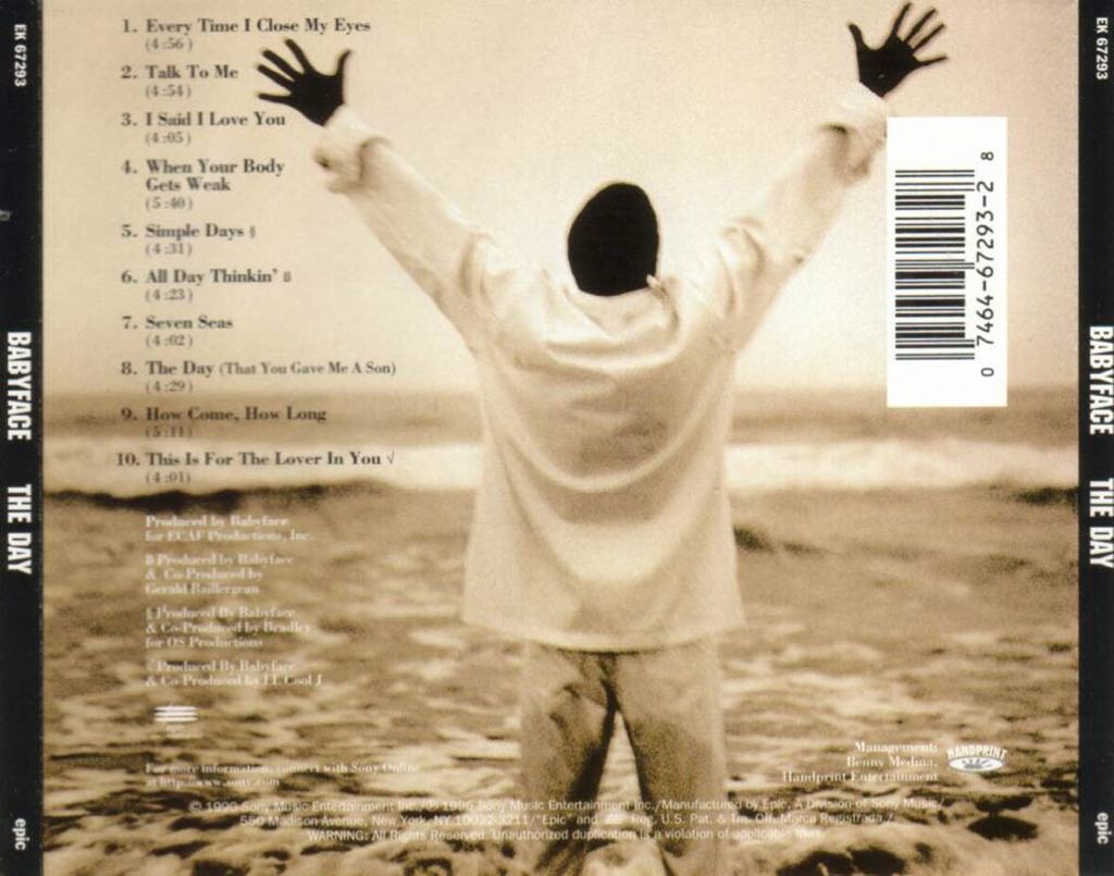 The Day - Babyface (SACD) music collectible [Barcode 074646608968] - Main Image 2