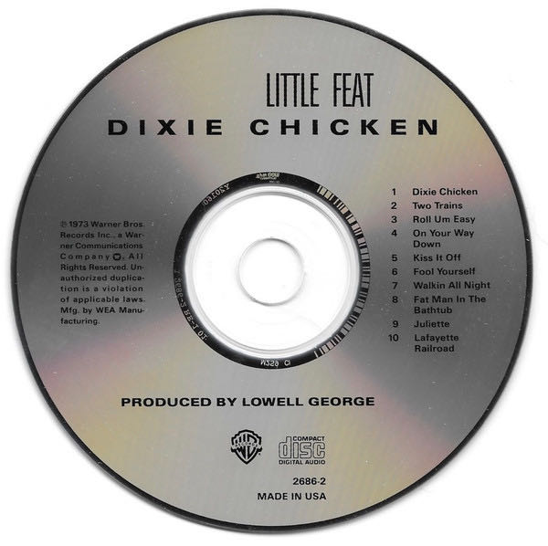 Dixie Chicken - Little Feat (CD - 3612) music collectible [Barcode 075992727020] - Main Image 3