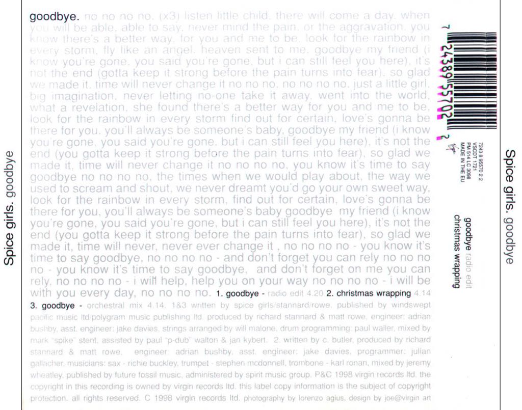 Goodbye - Spice Girls (CD) music collectible - Main Image 2