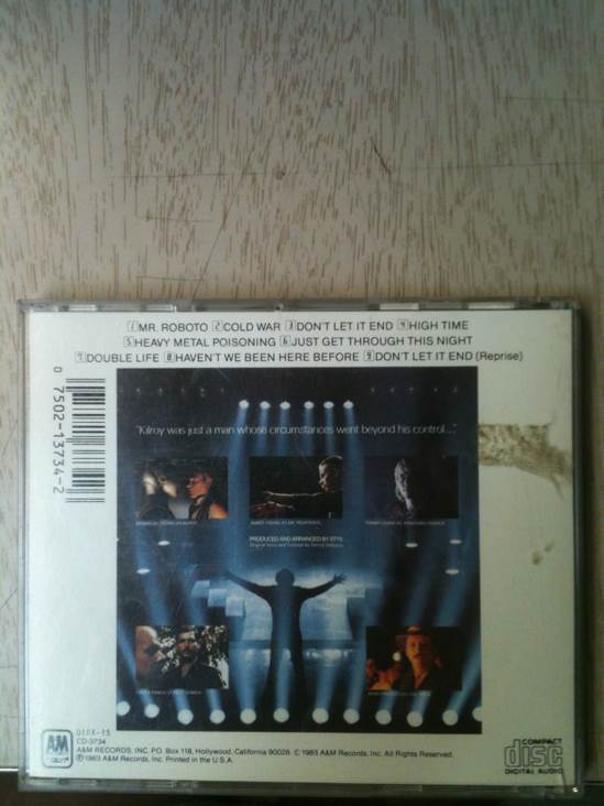 Kilroy Was Here - Styx (CD - 40.45) music collectible [Barcode 075021373426] - Main Image 2