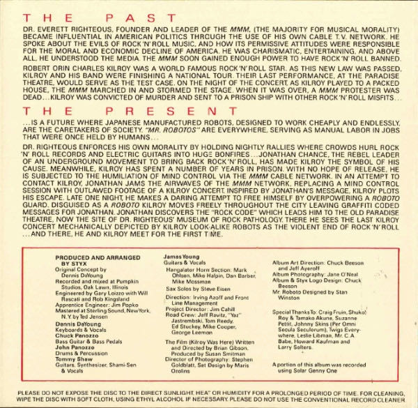 Kilroy Was Here - Styx (CD - 40.45) music collectible [Barcode 075021373426] - Main Image 3