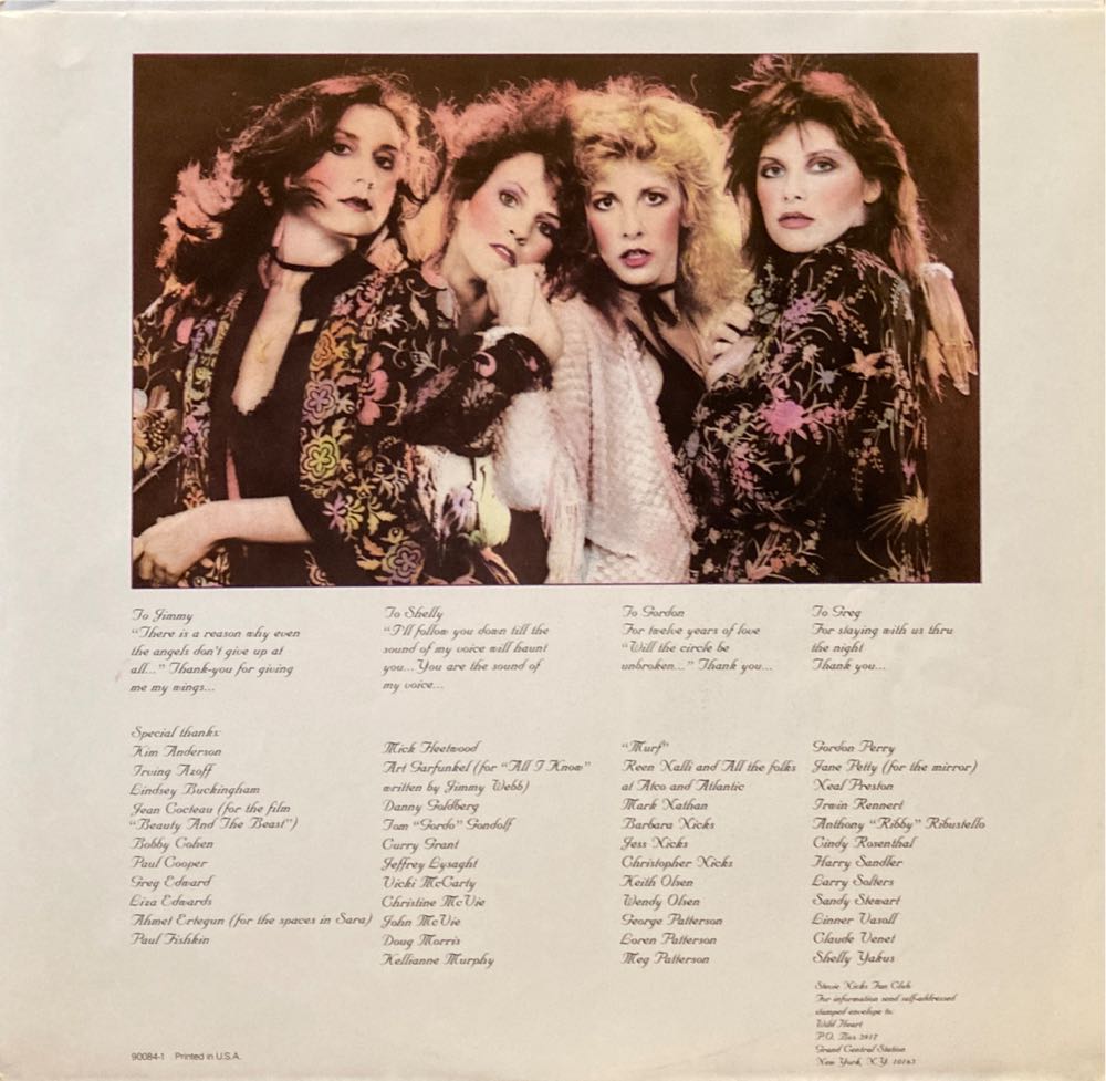 The Wild Heart - Nicks, Stevie (CD - 4511) music collectible [Barcode 075679008411] - Main Image 3