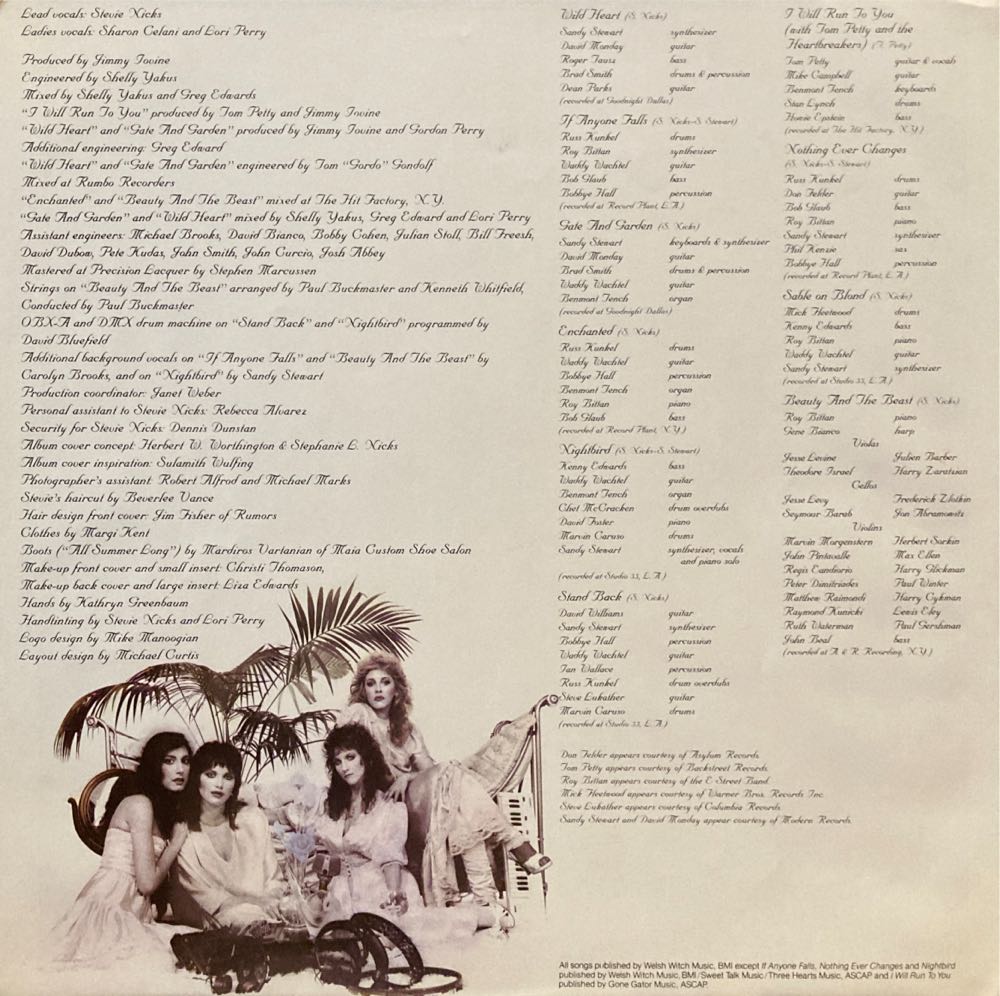 The Wild Heart - Nicks, Stevie (CD - 4511) music collectible [Barcode 075679008411] - Main Image 4