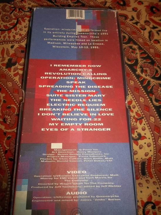 Operation Livecrime - Queensryche (CD - 6316) music collectible [Barcode 011179704828] - Main Image 2