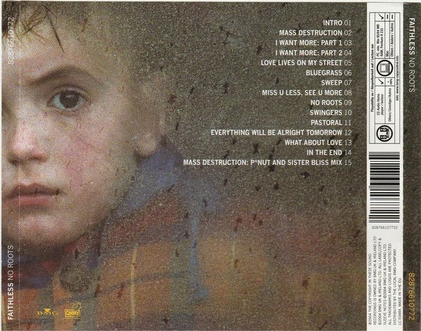 No Roots - Faithless (CD - 5348) music collectible [Barcode 828766107821] - Main Image 2
