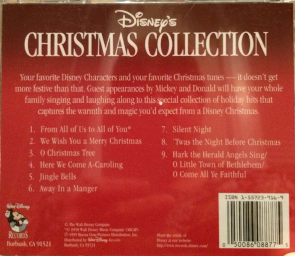 Disney’s Christmas Collection - Various Artists (CD) music collectible [Barcode 050086088775] - Main Image 2