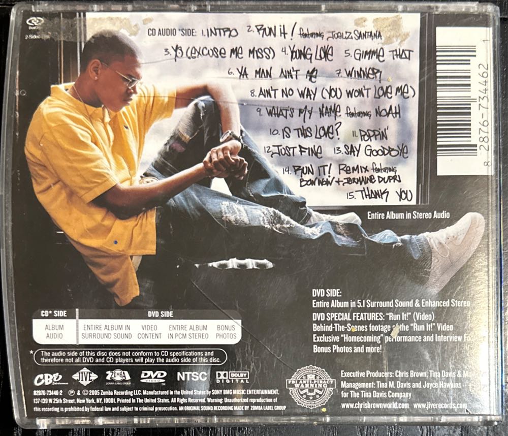 Chris Brown [DualDisc] - Brown, Chris (CD) music collectible [Barcode 828767344621] - Main Image 2