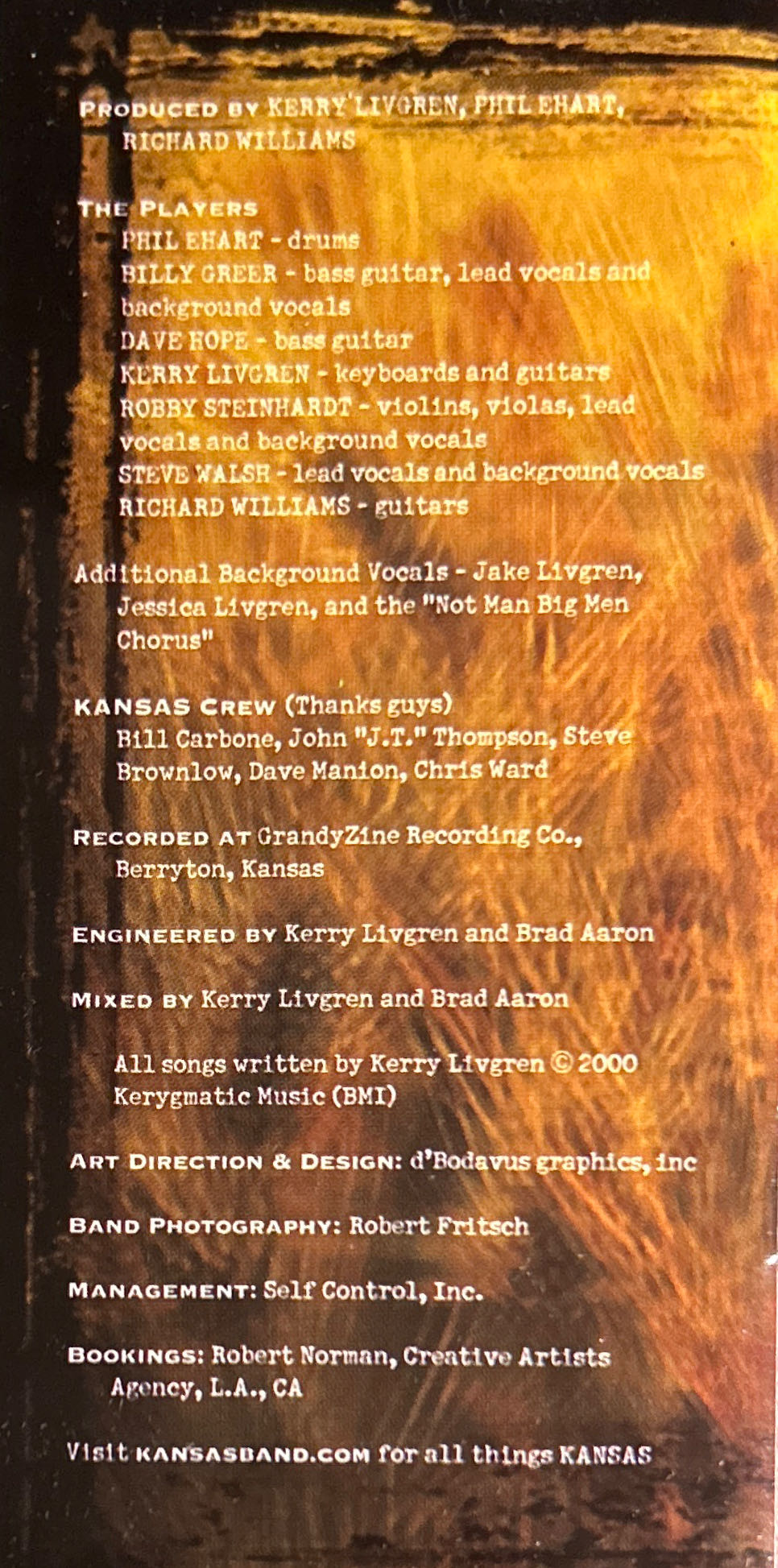 Somewhere To Elsewhere - Kansas (CD - 69) music collectible [Barcode 026245905023] - Main Image 3