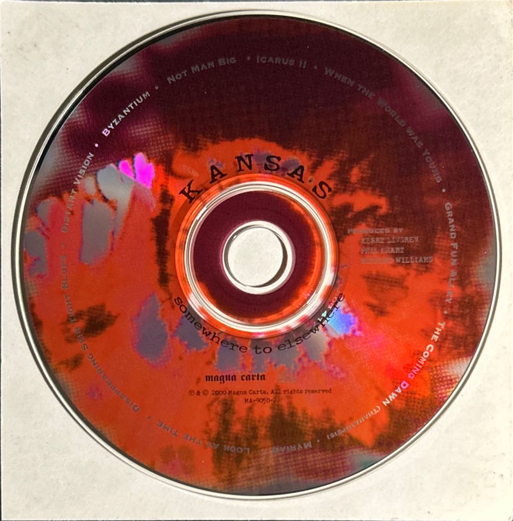 Somewhere To Elsewhere - Kansas (CD - 69) music collectible [Barcode 026245905023] - Main Image 4