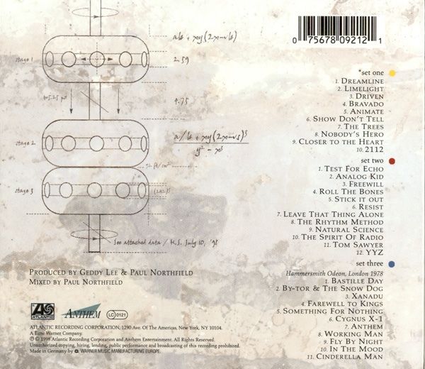 Different Stages • Live - Rush (CD) music collectible [Barcode 015612378829] - Main Image 2