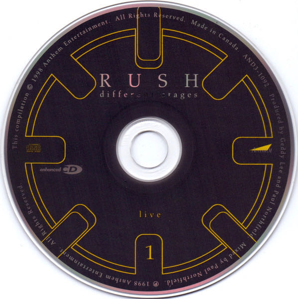 Different Stages • Live - Rush (CD - 202) music collectible [Barcode 075678312229] - Main Image 3
