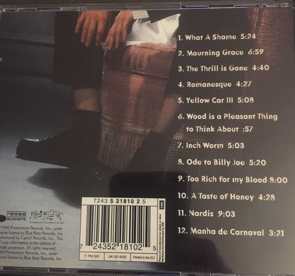 Blue Note Records Cafe Blue - Patricia Barber (HDCD) music collectible [Barcode 724352181025] - Main Image 2