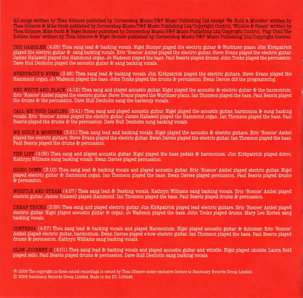 Harpos Ghost - Gilmore Thea (CD - 49) music collectible [Barcode 5050159039425] - Main Image 2