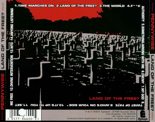 Land of the free? - Pennywise (CD) music collectible - Main Image 2