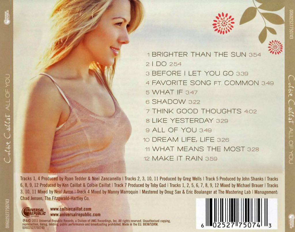 All Of You - Colbie Caillat (CD) music collectible - Main Image 2