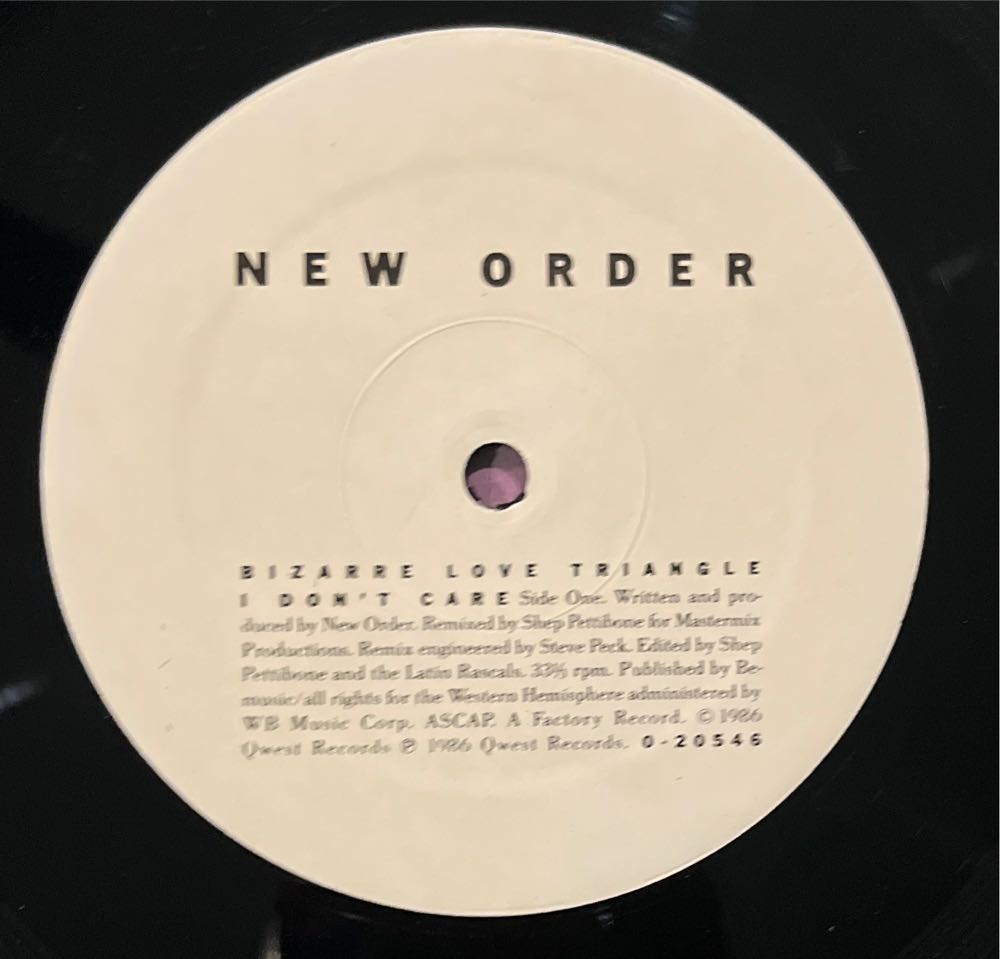 Bizarre Love Triangle - New Order (12”) music collectible - Main Image 3